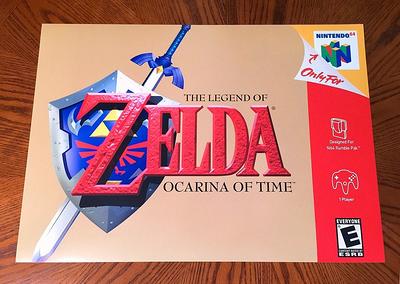 The Legend Of Zelda Ocarina Time Nintendo 64 Video Game Style 24 Poster N64  - Yahoo Shopping