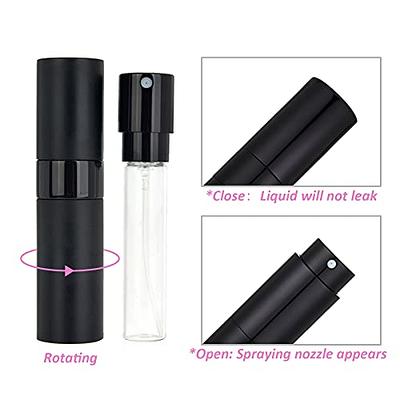 Homeyes 50ML 1.7 OZ Refillable Atomizer Spray Glass Empty Perfume Bottles  for Travel