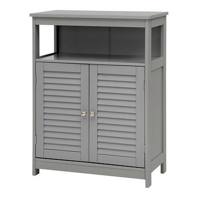 Angeles Home 6.5 in. W x 7 in. D x 27 in. H White Freestanding Narrow Linen Cabinet with 4-Shelves and Top Slot for Bathroom