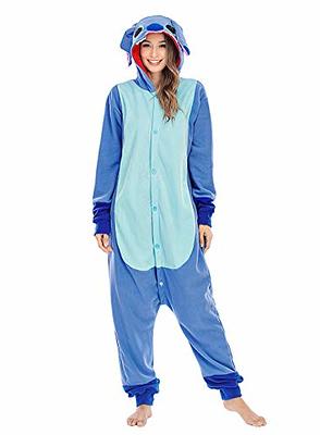 Unisex Adult Stitch Pajamas Animal Onesie pink Blue lilo Stitch