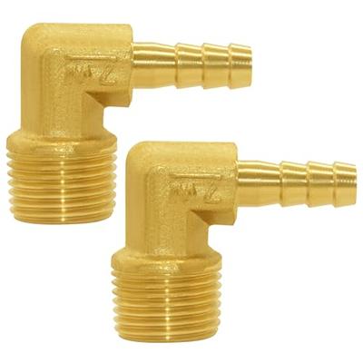 BRASS 90 DEGREE INVERTED FLARE ELBOW - SAE 040202 