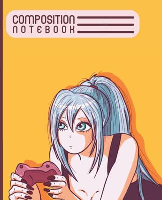 Anime Notebook: anime cat girl notebook for girl otaku, Anime girl, gift  for girle wide ruled notebook