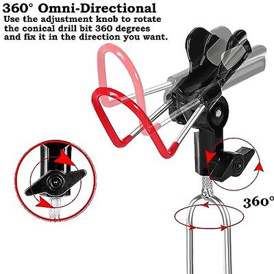 Cheap Portable Fishing Rod Holder 360 Degree Adjustable Hold 2 Rods/poles  Foldable Detachable Bank Fishing Rod Rack Stand