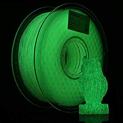 AMOLEN PLA 3D Printer Filament, 1.75mm Shiny Glow in The Dark Green Filament  for 3D Printing, 1kg(2.2lbs) Spool, Compatible with Most FDM Printer -  Yahoo Shopping