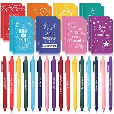 32 Pcs Motivational Quote Pens Inspirational Notepads Mini