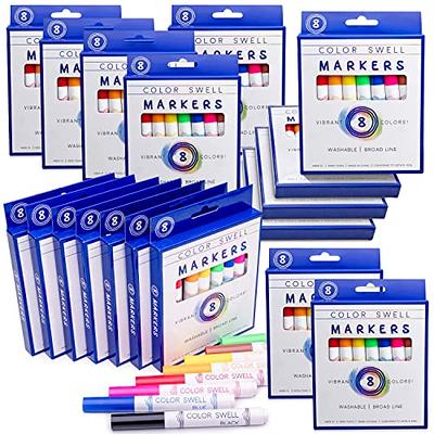 YPLUS Washable Markers for Kids, 24 Colors Fabric Markers Bulk for