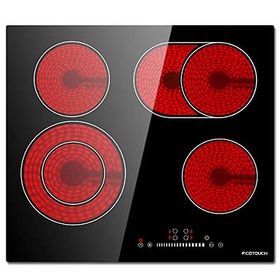 Karinear Electric Cooktop 30 Inch, Built-in Electric Stove Top 5 Burners  Ceramic Cooktop with Marble Pattern, 8400W, 220-240V Hard Wire No Outlet  Plug, Glass Cooktop - Yahoo Shopping