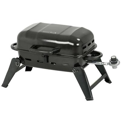 Expert Grill 5 Burner Combination Propane Gas Grill and Propane Griddle  Grill, Black