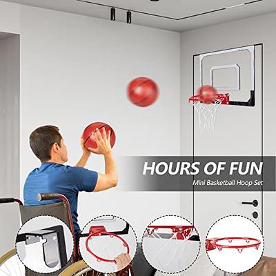 Indoor Mini Basketball Hoop Set with 3 Balls for Kids and Adults - Pro Mini