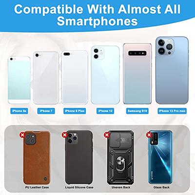Fulgamo 3Pack Adhesive Phone Pocket,Cell Phone Stick on Card Wallet,Credit Cards/ID Card Holder(Double Secure) with Self Sticker for Back of iPhone