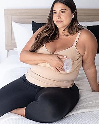 Kindred Bravely Sublime Hands Free Pumping Tank  Patented All-in-One  Pumping & Nursing Tank Top with EasyClip (Black, Small) at  Women's  Clothing store