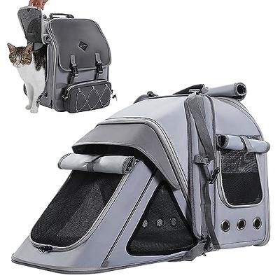 Kurgo G-Train - Dog Carrier Backpack for Small Pets - Cat & Dog Backpack for Hiking, Camping or Travel - Waterproof Bottom - Black