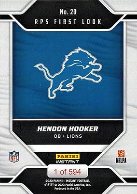 NFL Detroit Lions 2023 Instant RPS First Look Football Single Card 594  Hendon Hooker 20 Rookie Card - ToyWiz