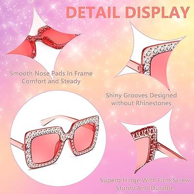 Square Inflated Cute Sunglasses for Women Men Trendy Chunky Glasses Retro  Funny Mask Shades Party