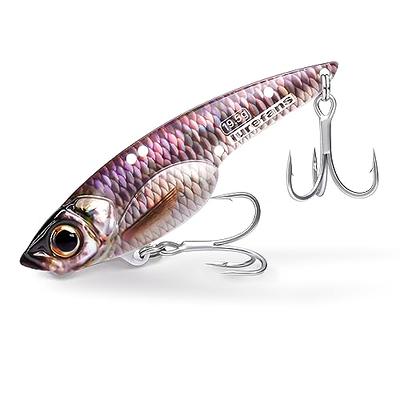 Tsunami Holographic Swim Shad Double Hook Soft Bait, Golden Bunker w/ Spots