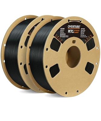 OVERTURE PETG Filament 1.75mm, 3D Printer Filament, 1kg Filament (2.2lbs),  Dimensional Accuracy 99% Probability +/- 0.02 mm, Fit Most FDM Printers