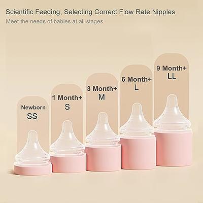 Motif Medical Slow-Flow Baby Bottle Nipples for Luna