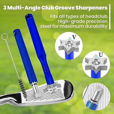  Nuanchu 10 Packs 3 In 1 Retractable Multiple Use Golf Club  Cleaner Tool Portable Golf Club Brush Golf Club Cleaning Kit