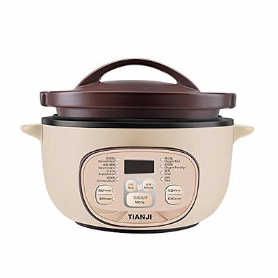 Tianji Electric Stew Pot,1 Quart Crock Pot Slow Cookers,ceramic