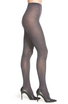 Wolford Merino Wool Blend Tights in Anthracite at Nordstrom, Size