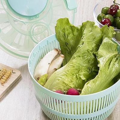 Joined Large Salad Spinner with Drain, Bowl, and Colander - Quick and Easy  Multi-Use Lettuce Spinner, Vegetable Dryer, Fruit Washer, Pasta and Fries