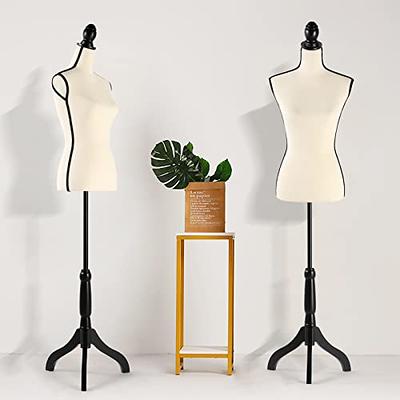  HOMBOUR Female Mannequin Body, Sewing Mannequin Torso Dress  Form, Adjustable Mannequin with Stand for Sewing Dressmaker Jewelry  Display, Beige : Arts, Crafts & Sewing