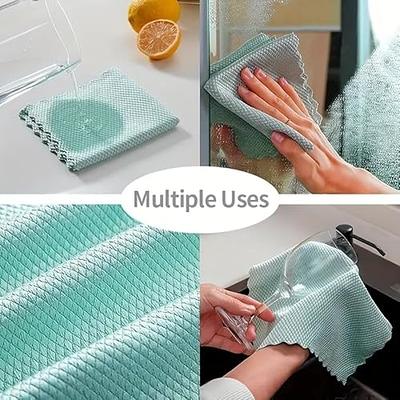 8PCs Microfiber Cleaning Cloth Dishtowel Multifunctional Reusable Kitchen  Towels