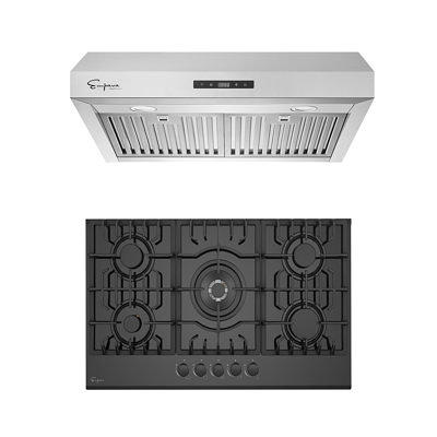 FIREGAS Range Hood 30 Inch, Stainless Steel Wall Mount Kitchen Hood with 3  Speed Exhaust Fan, Ducted/Ductless Convertible, Touch Control, Stove Vent  Hood with 5-Layer Aluminium and Charcoal Filters 