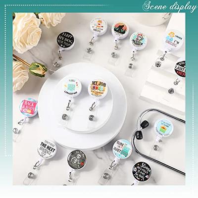 Retractable Badge Reel With Clip For Nurse Nursing Name Tag Card, Cute  Funny Retractable Badge Reel For Nursing Student Doctor Rn Lpn Medical  Assistant Work Office, Badge Accessories - Temu