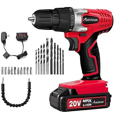  KITLUCK Cordless Drill Set, 20V Power Drill Kit with