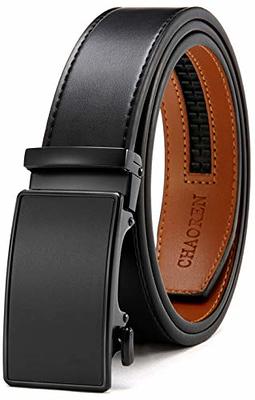 Coipdfty Full Grain Cowboy Belts for Men Belts Leather Ratchet