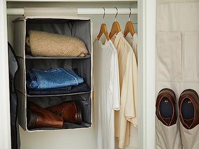 Covermates Keepsakes Hanging Closet Organizer - Heavy Duty Material, Sturdy  Interior Shelves - Closet Storage-Beige Heather - Yahoo Shopping