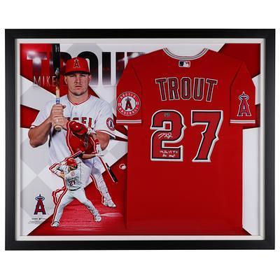 Mike Trout Los Angeles Angels Autographed White Nike Authentic Jersey with  14 16 19 AL MVP Inscription