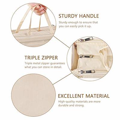 Handbag organizer,Felt Insert Purse Organizer Bag in Bag 10 Pockets  Structure In Handbag Shaper with Handle (beige) : : Bags, Wallets  and Luggage