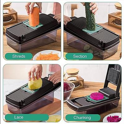 Ourokhome Rotary Cheese Grater Shredder, Multifunction 5 in 1 Kitchen  Manual Speed Round Mandolin Food Slicer Vegetable Shooter Potato Hashbrown