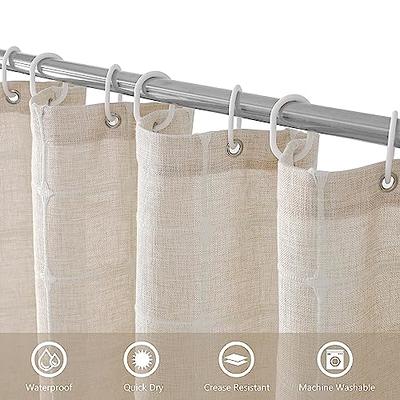 joycloth Boho Farmhouse Shower Curtain with Tassels, Heavy Duty Water  Repellent Cotton Linen Shower Curtains for Bathroom Decor, Rustic Fabric Shower  Curtain Set with 12 Hooks, Cream, 72 x 72 - Yahoo Shopping