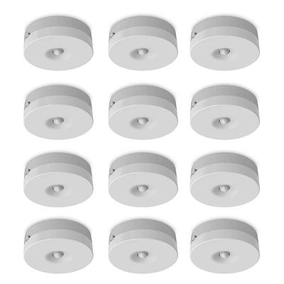 Energizer Battery Operated Dimmable LED Puck Light with Remote, 6 Pack,  White