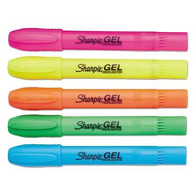 Sharpie Gel Highlighters, Bullet Tip, Fluorescent Yellow (1780478)