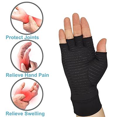  BracEasy Compression Gloves: Open-Fingertip Arthritis