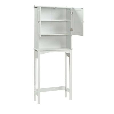 14 in. D x 25.375 in. W x 84 in. H White Shoe Storage Tower Wood Closet  System Kit