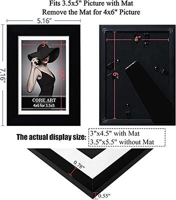 upsimples 4x6 Picture Frame Set of 10, Display Pictures 3.5x5 with