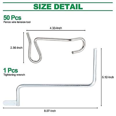 Fence Wire Twisting Tool Barb Wire Tensioning Tool Fence Wire Tightener  Tool Fence Wire Tensioner 304 Stainless Steel Barb Wire Tightener Tool  Garden Fence Twisting Spanner 