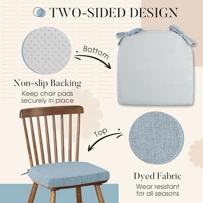 U-Shaped Memory Foam No Slip Back 17 x 16 Chair Pad Cushion 6 Pack, Gray