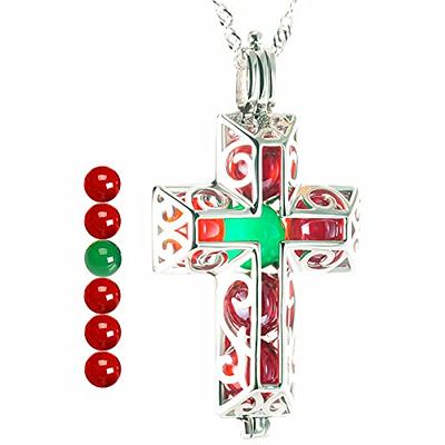 Stainless Steel Silver Jesus Christ Cross Pendant Necklace Chain for Men  Women | eBay