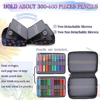 200 Slots Large Capacity Pencil Bag Case Organizer Cosmetic Bag For Colored  Pencil Watercolor Pen Markers Gel Pens Great Gifts
