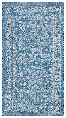 Beige Pergamon Anzlie Faded Washable Indoor/Outdoor rug - Outdoor Rectangle  6' 7 x 9' 4