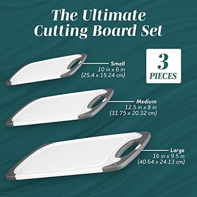 3PCS Cutting Boards for Kitchen - Chopping Board 3-Pack Different