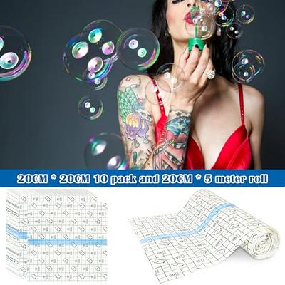 Post-tattoo care bandage-Waterproof tape for skin protection-Second skin  bandage for wound healing-Transparent tattoo wrap-Sterile and safe  transparent bandage roll tattoo supplies (10 meters long) 