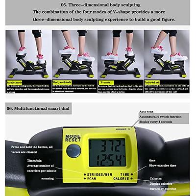 Tohoyard Steppers for Exercise, Mini Stepper with LCD Monitor