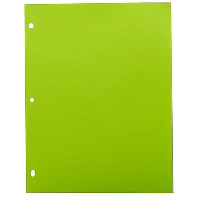 JAM Paper® 3 Hole Punch 24lb Colored Paper, 8.5 x 11, Ultra Lime
